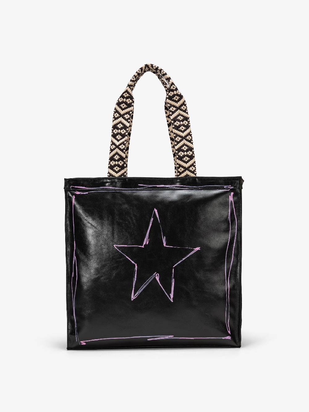 Nira Rubens SHOPPING BAG BLACK GLOSSY - STREET