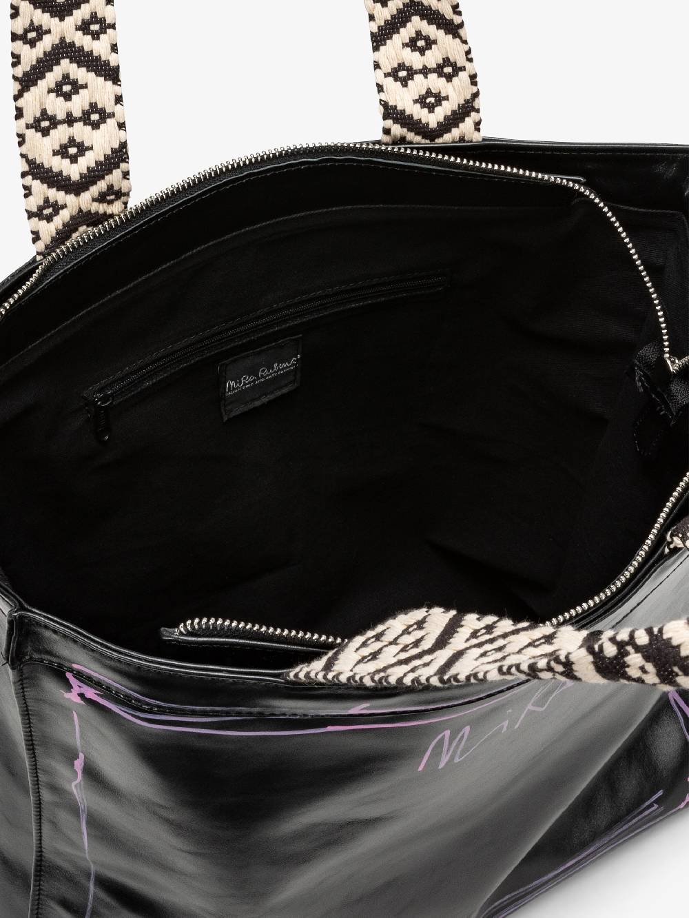 Nira Rubens SHOPPING BAG BLACK GLOSSY - STREET