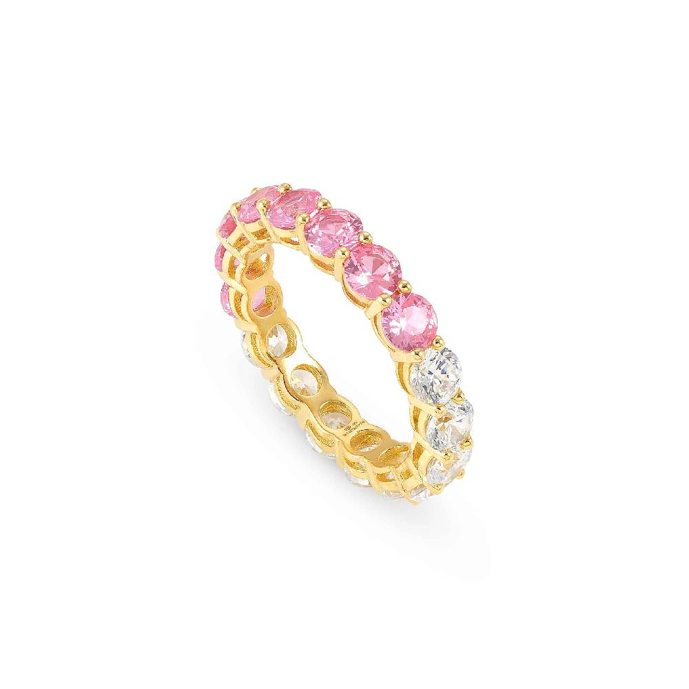 Nomination Anello Chic&Charm Joyful Edition Pietre Rosa e Bianche