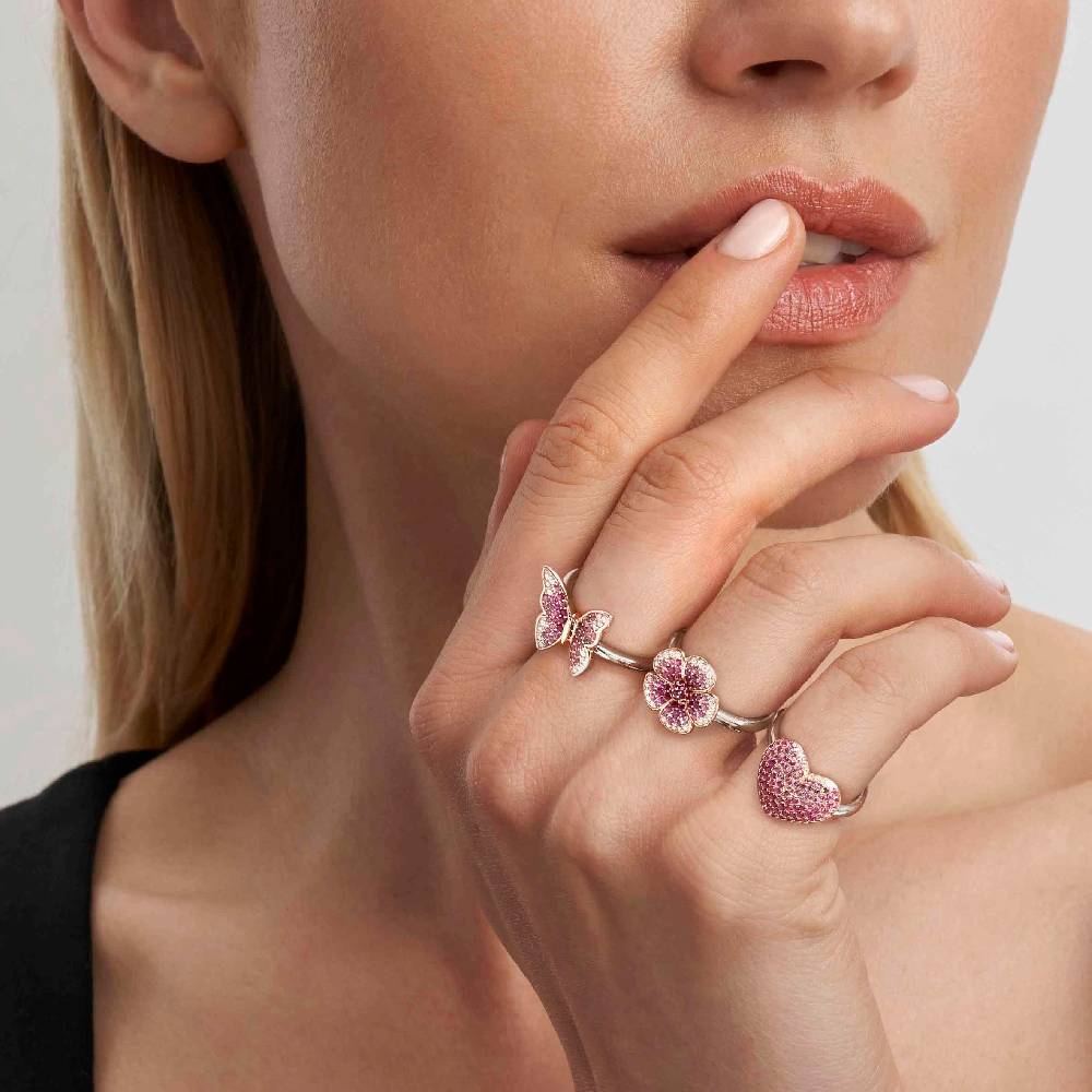 Nomination Anello Crysalis Farfalla Con Cubic Zirconia