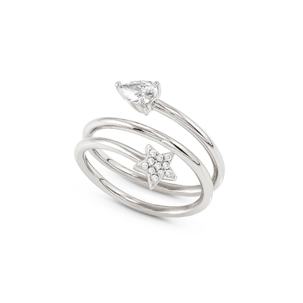 Nomination Anello Lucentissima Stella E Cubic Zirconia A Goccia