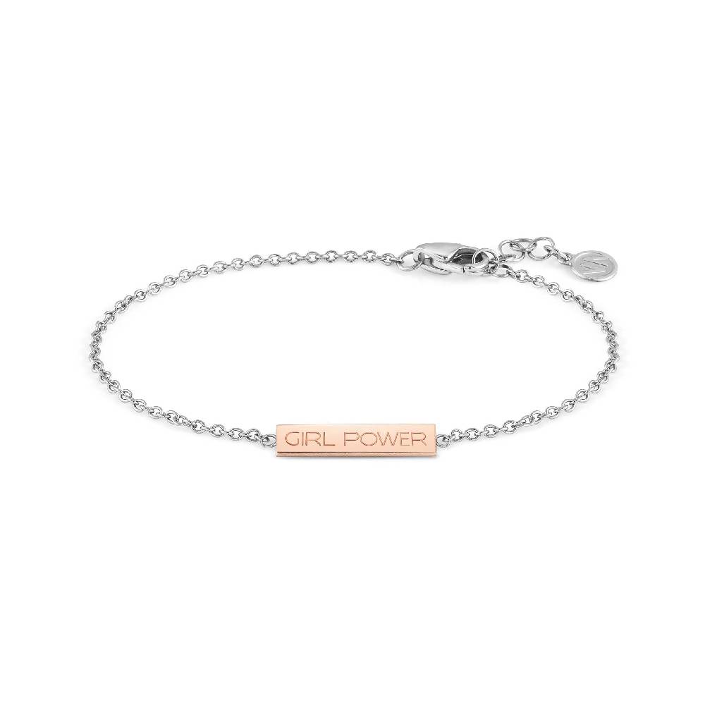 Nomination Bracciale BELLA LA VITA con targa Il Potere delle Ragazze