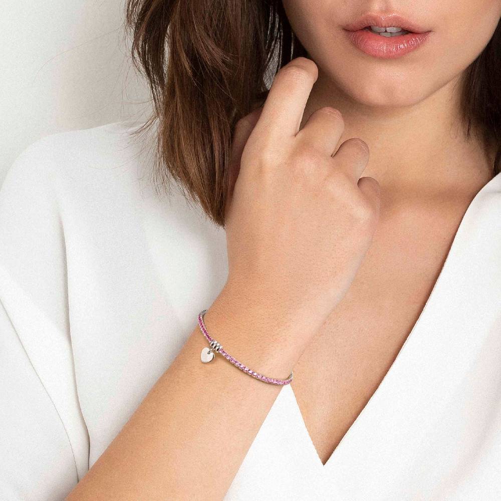 Nomination Bracciale Chic&Charm Cuore E Zirconi Rosa