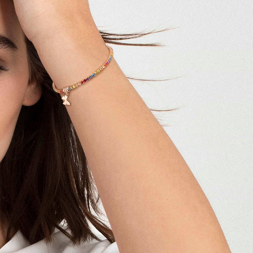 Nomination Bracciale Chic&Charm Farfalla E Zirconi Rosa