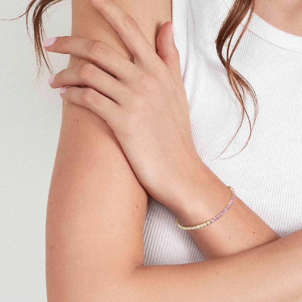 Nomination Bracciale Chic&Charm Joyful Edition Pietre Bianche E Rosa