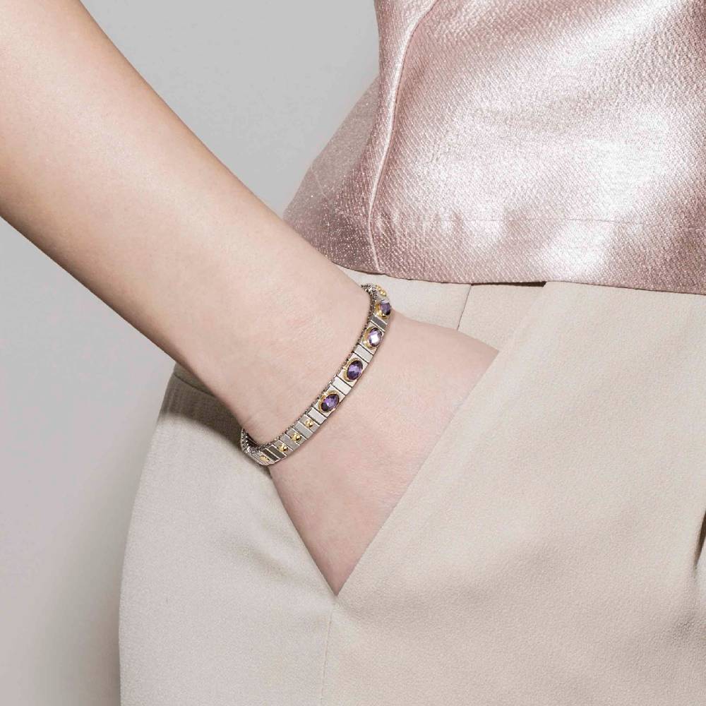Nomination Bracciale Estensibile Con 4 Cubic Zirconia