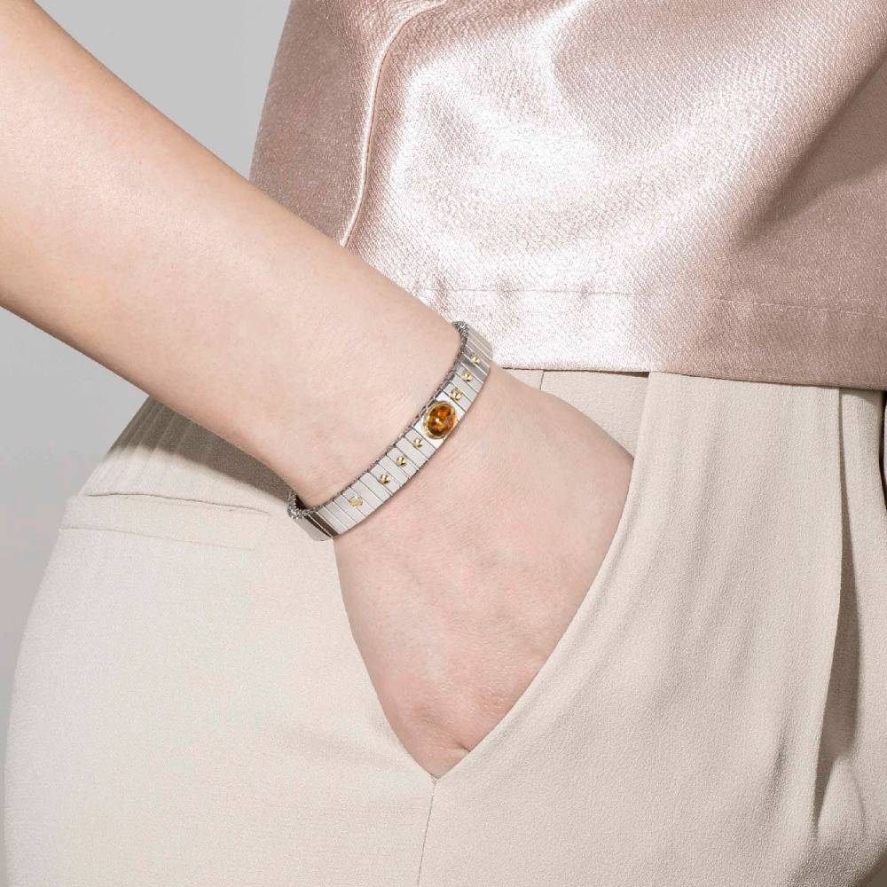 Nomination Bracciale Estensibile Con Pietra Dura Ovale