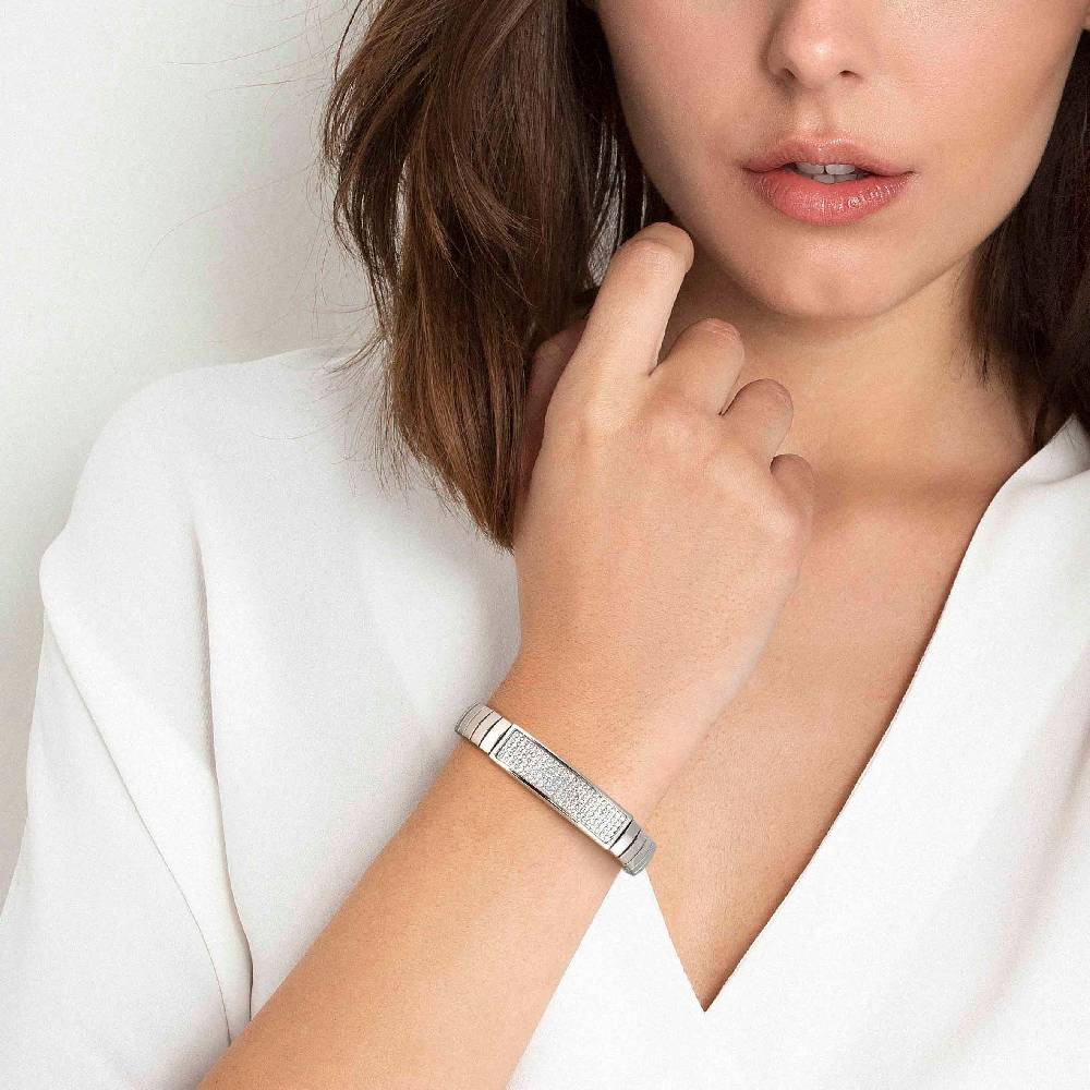 Nomination Bracciale Estensibile GLITTER Medium In Acciaio