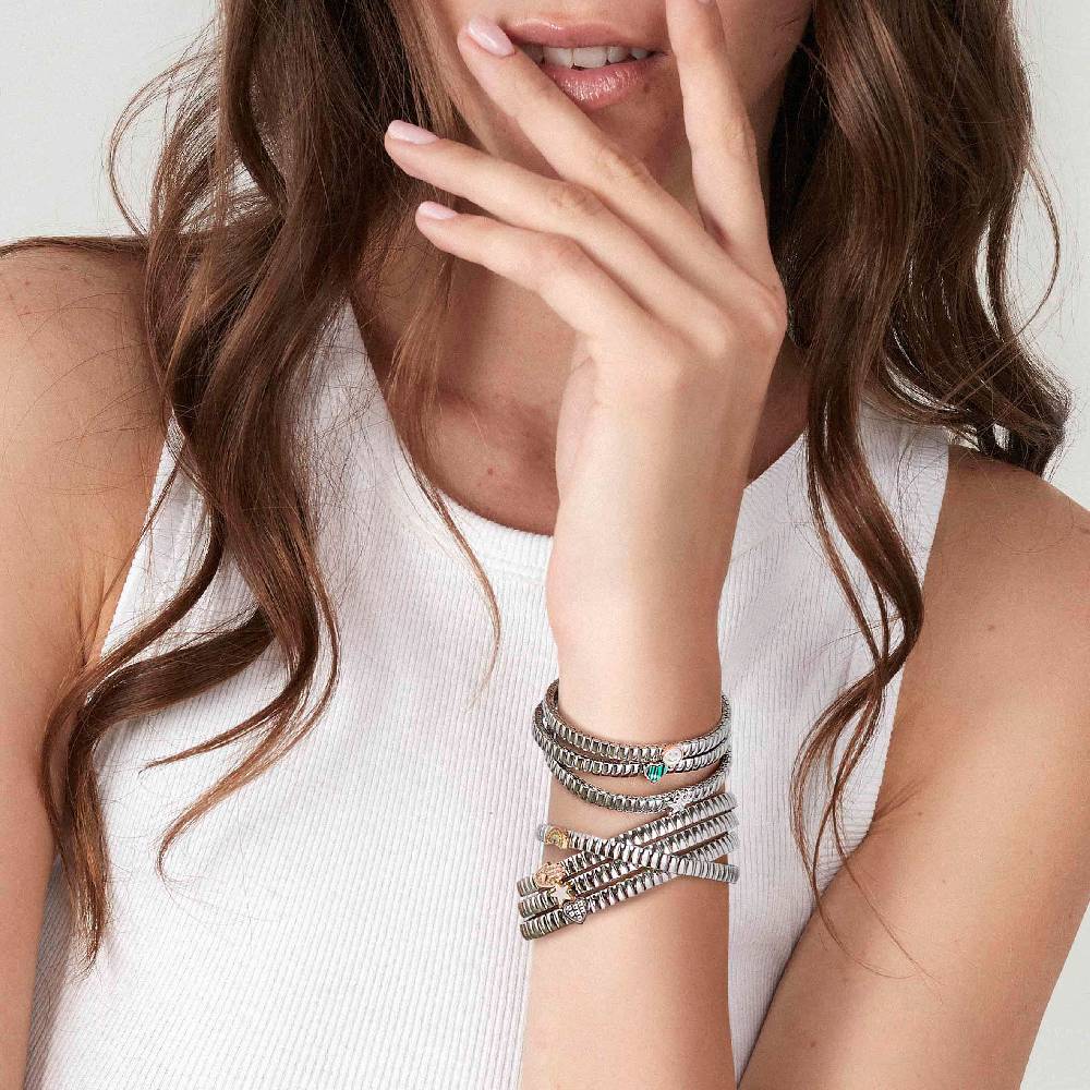 Nomination Bracciale Extension In Acciaio E Smile Madreperla