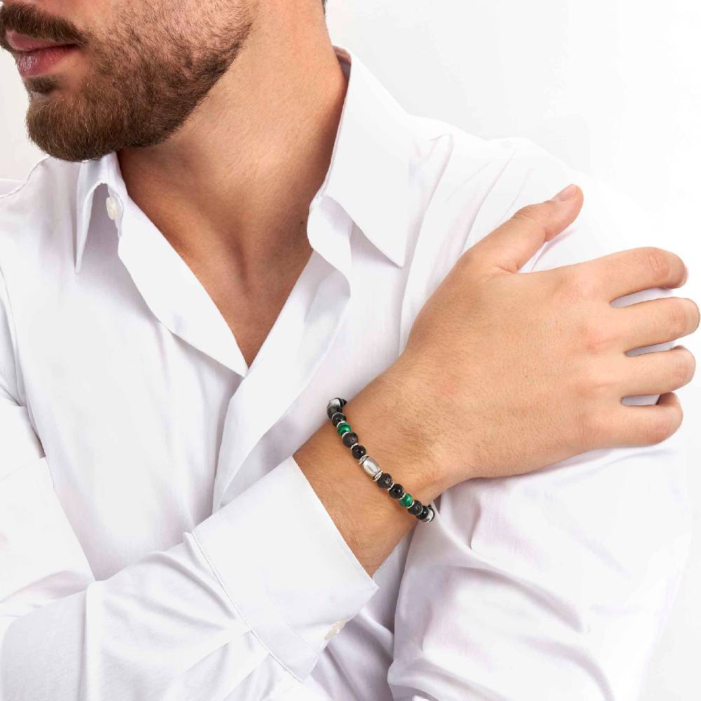 Nomination Bracciale Instinctstyle Pietre Miste Marrone E Blu