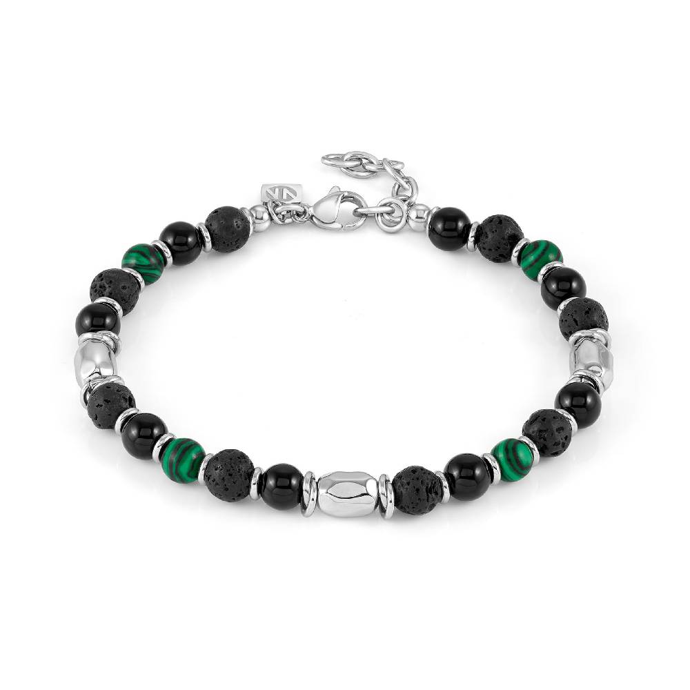 Nomination Bracciale Instinctstyle Stones edition nero e verde