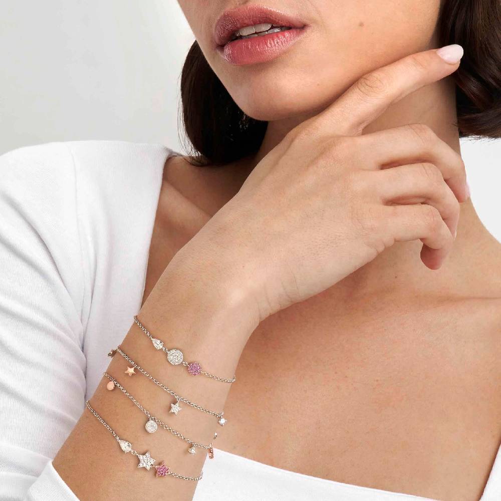 Nomination Bracciale Lucentissima Stelle E Cubic Zirconia A Goccia