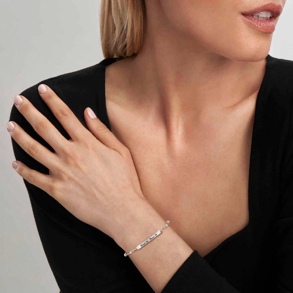 Nomination Bracciale Messaggi D'amore Con Placca E Zirconi Tondi