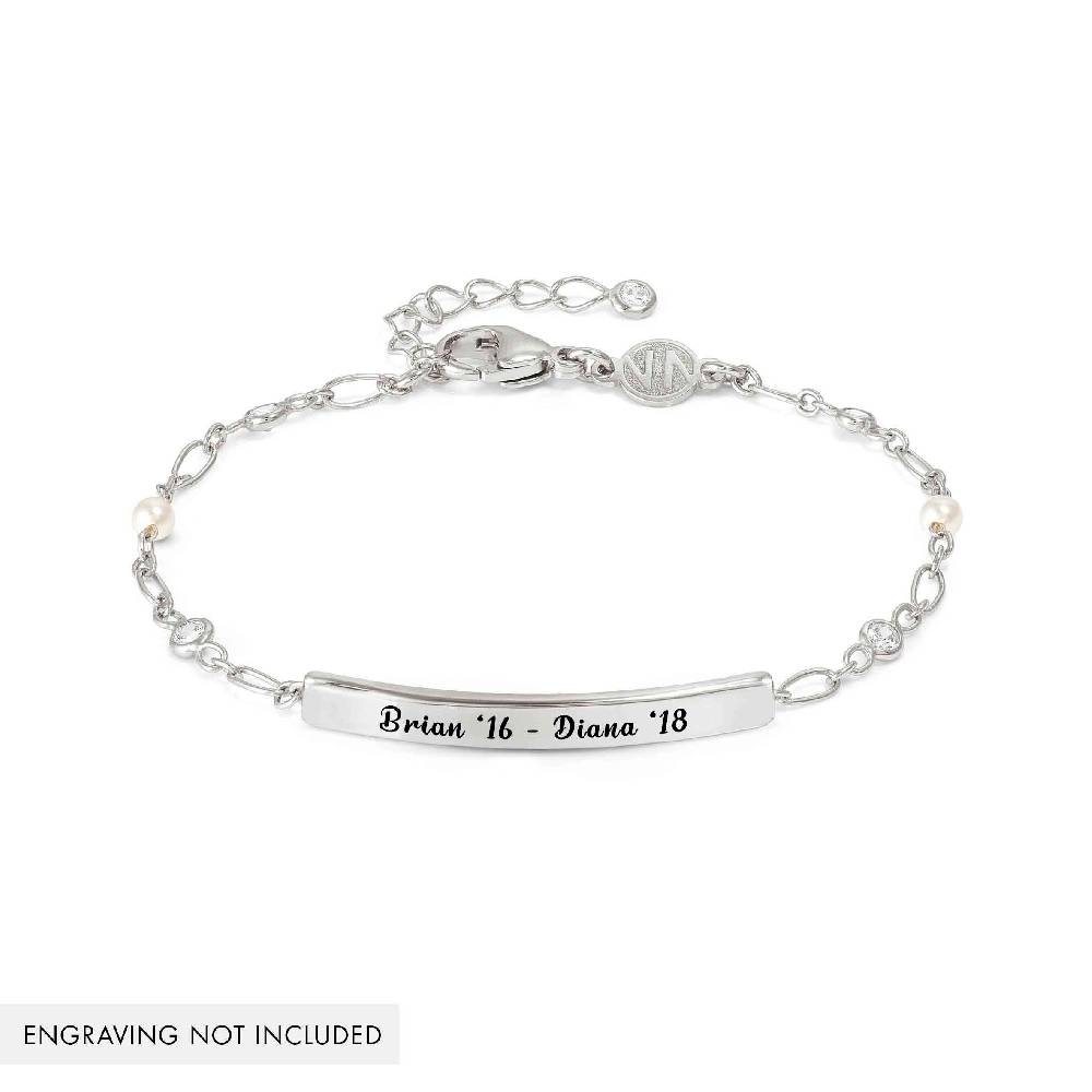 Nomination Bracciale Messaggi D'amore Con Placca E Zirconi Tondi