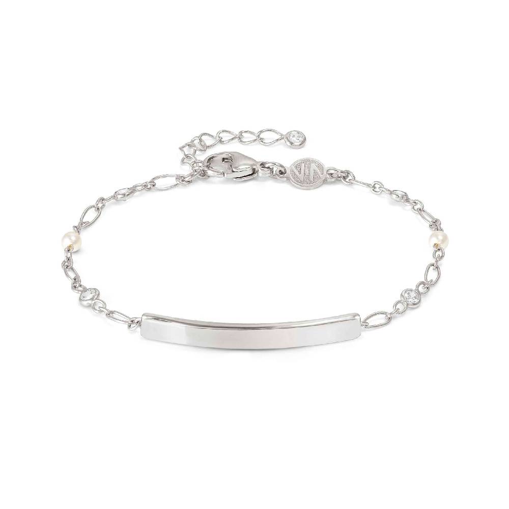 Nomination Bracciale Messaggi d'amore con Placca e Zirconi tondi