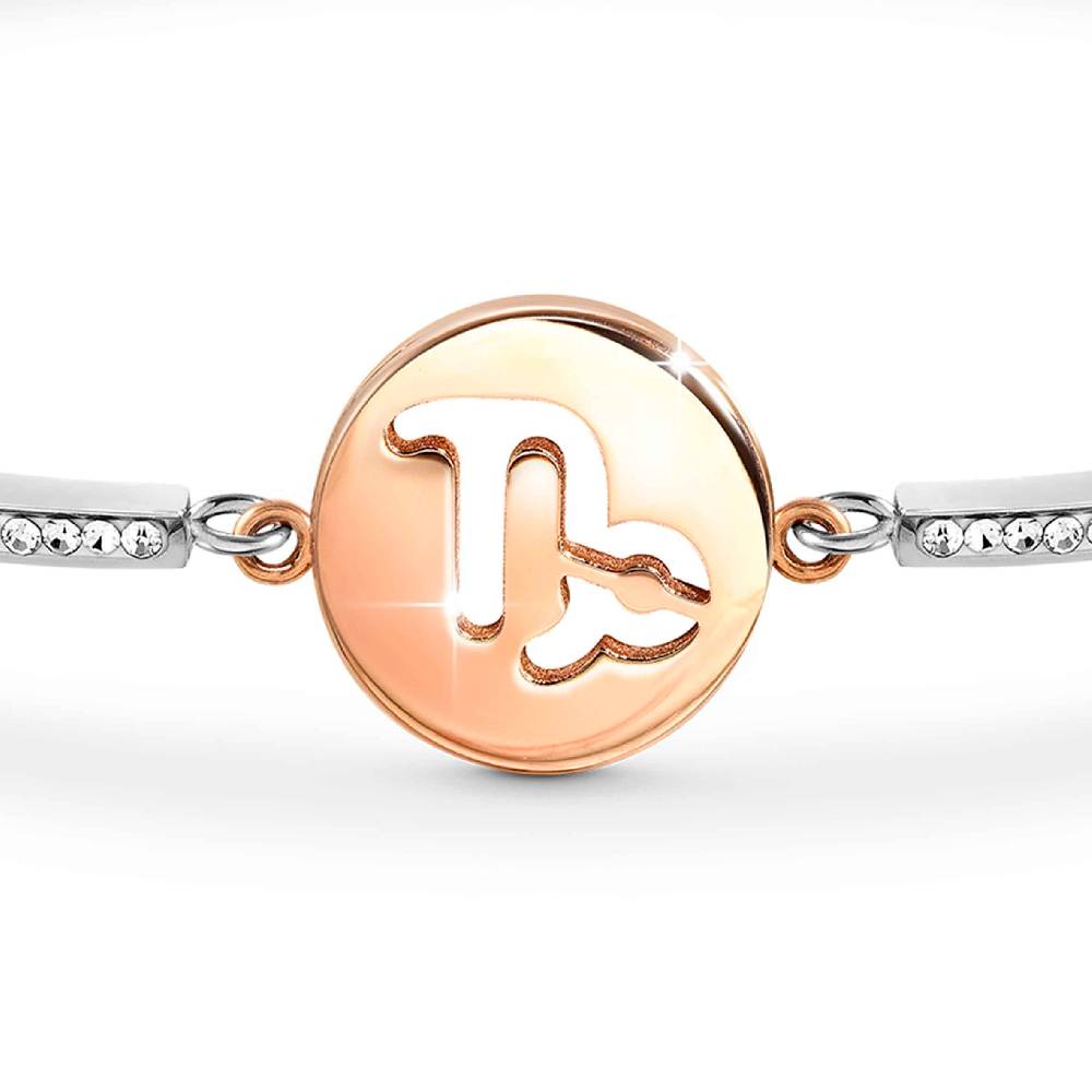 Nomination Bracciale Milleluci Zodiaco Capricorno In PVD Rosa E Cristalli