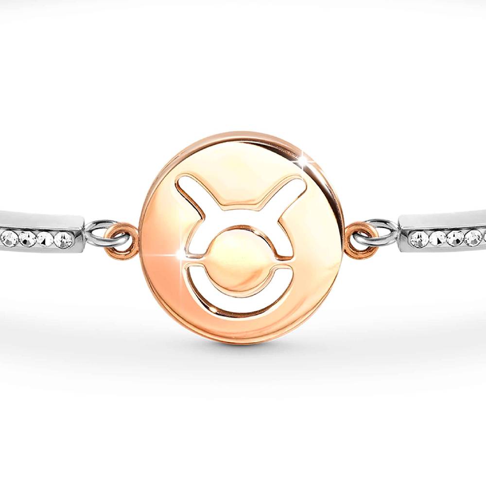 Nomination Bracciale Milleluci Zodiaco Toro In PVD Rosa E Cristalli