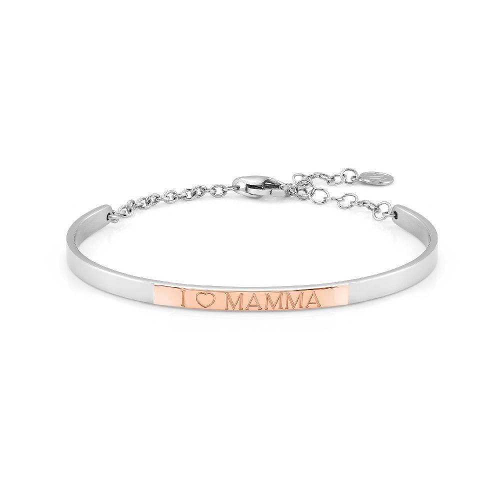 Nomination Bracciale Rigido BELLA LA VITA con targa Ti voglio bene Mamma