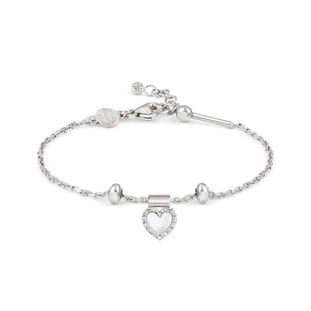Nomination Bracciale SEIMIA con Cuore in MADREPERLA BIANCA