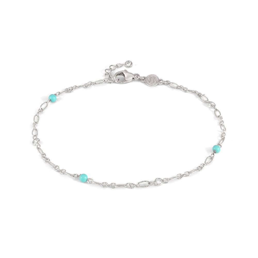 Nomination Cavigliera Anklets in Argento e Pietre Turchesi