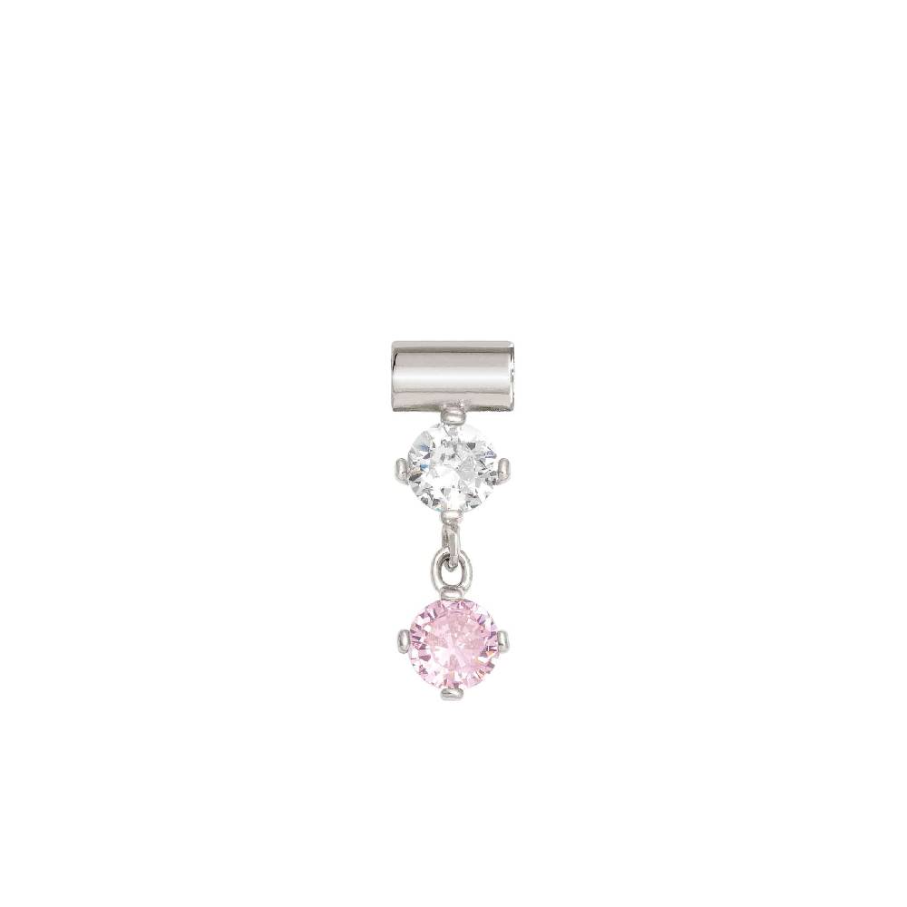 Nomination Ciondolo SeiMia con Cubic Zirconia Rosa e Bianco
