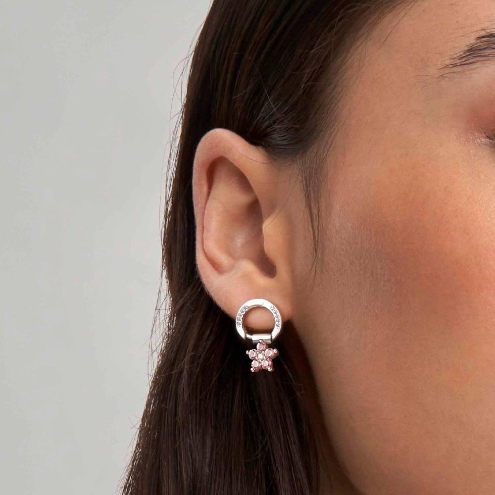 Nomination Ciondolo SeiMia Fiore Grande Rosa E Bianco