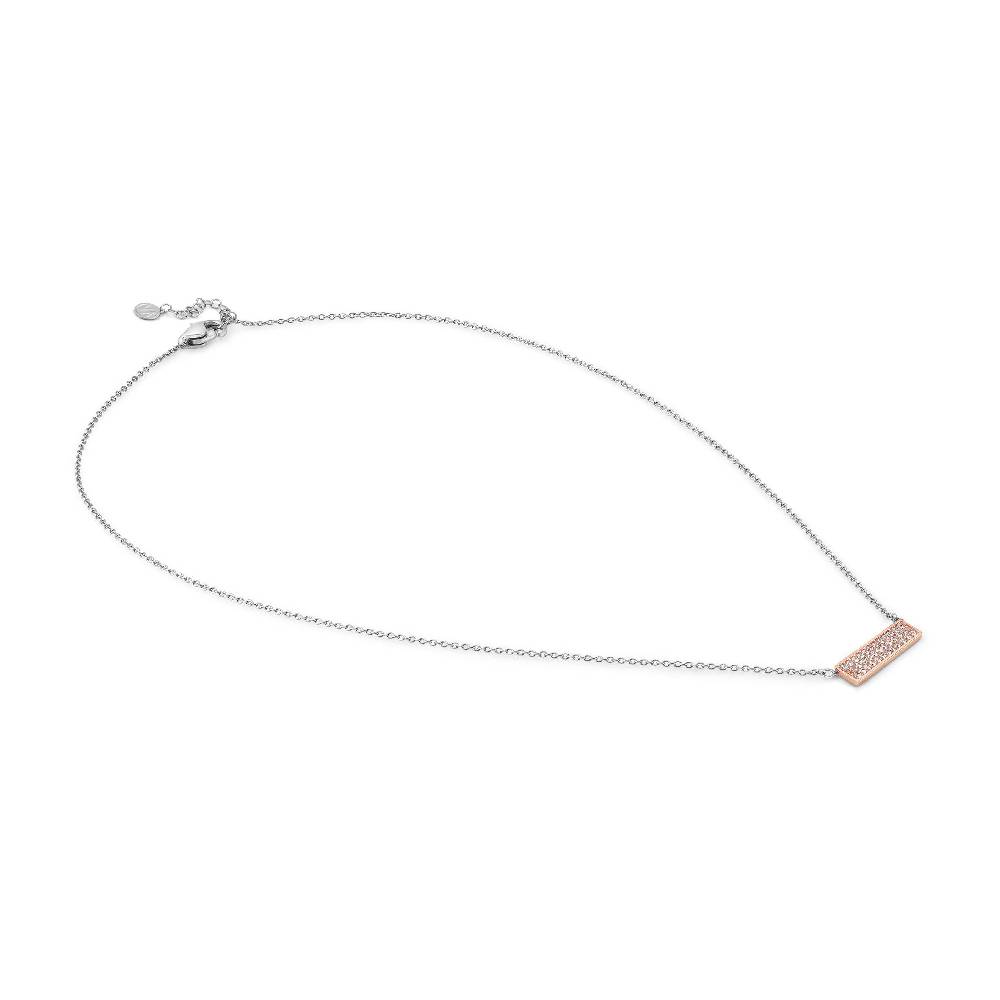 Nomination Collana BELLA LA VITA Con Targa In Pietre Bianche