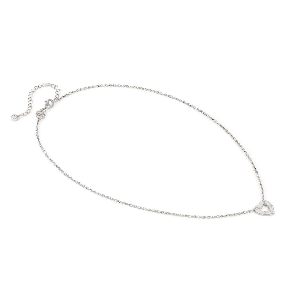 Nomination Collana Carismatica Cuore E Cubic Zirconia Bianchi