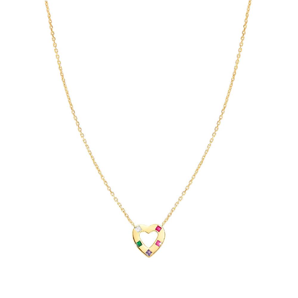 Nomination Collana Carismatica Cuore E CubIc Zirconia Mixed