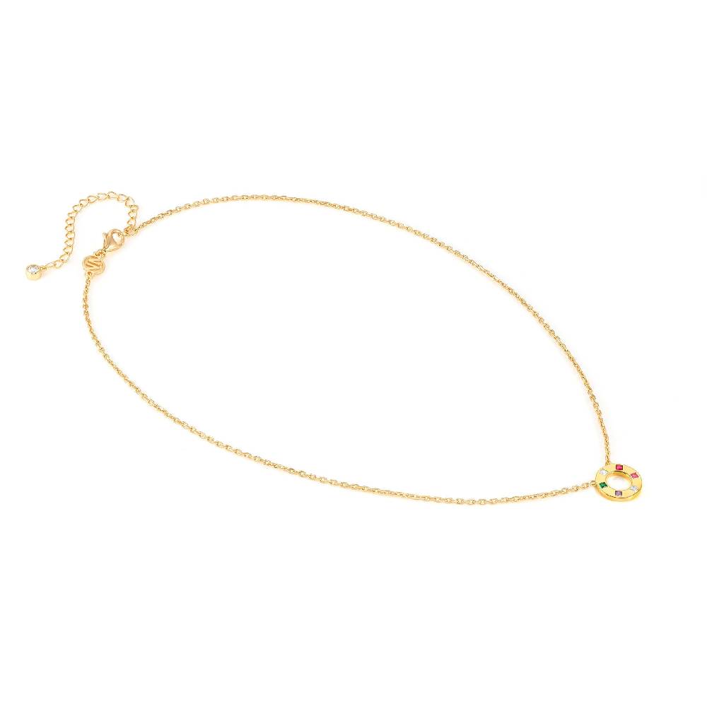 Nomination Collana Carismatica Tondo In Oro Giallo E Cubic Zirconi