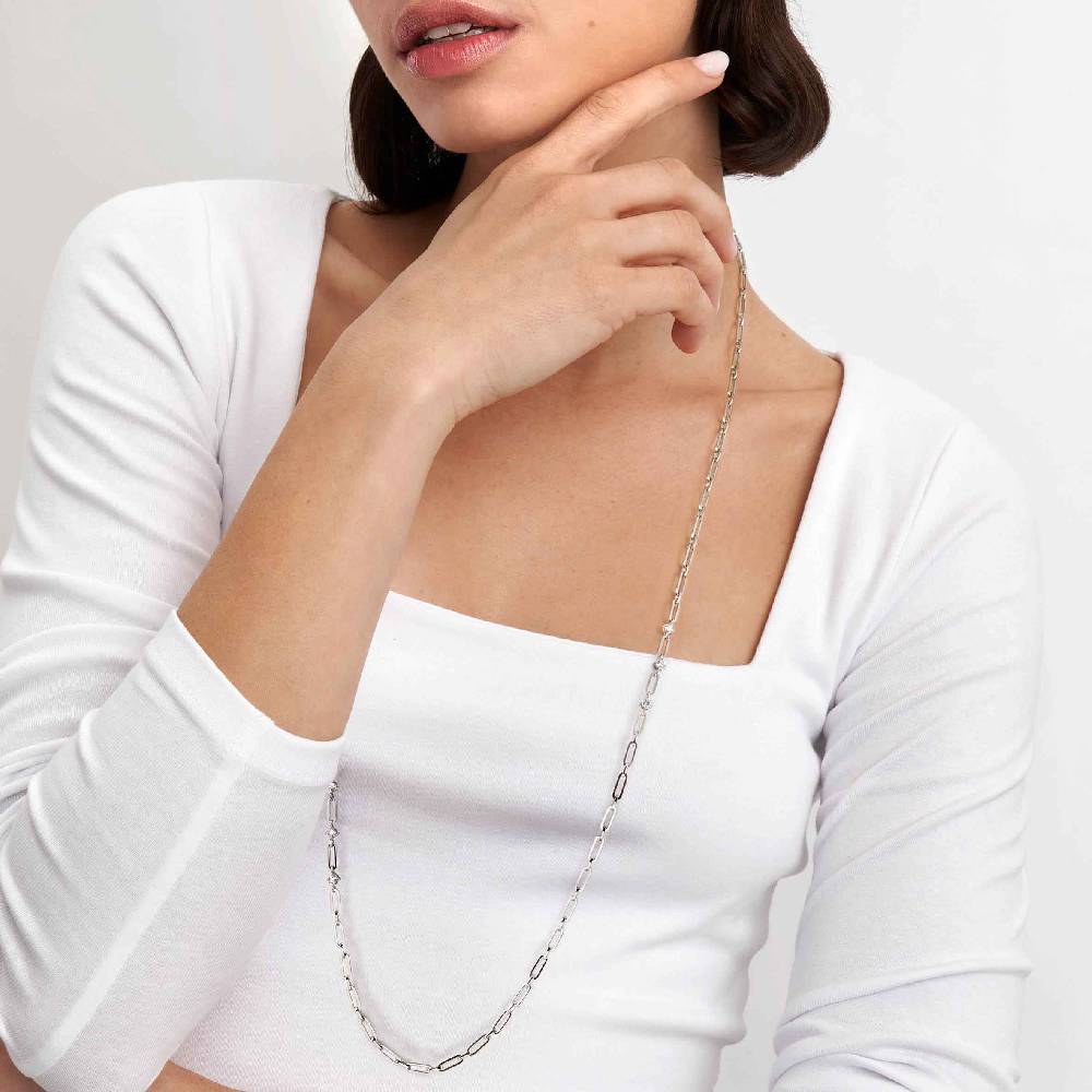 Nomination Collana Chainsofstyle Lunga Con Cubic Zirconia
