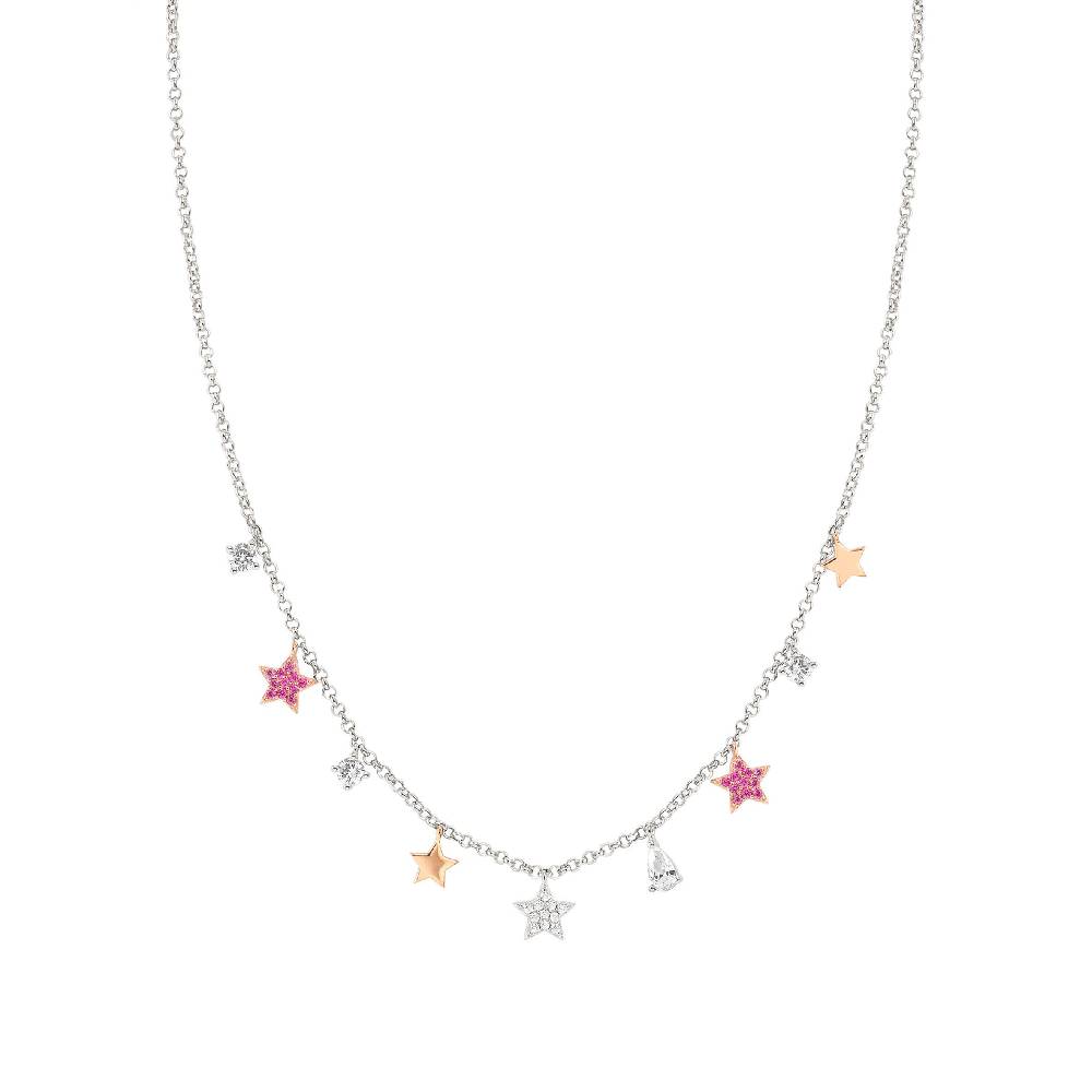 Nomination Collana Lucentissima Mix Pendenti Stelle E Cubic Zirconia