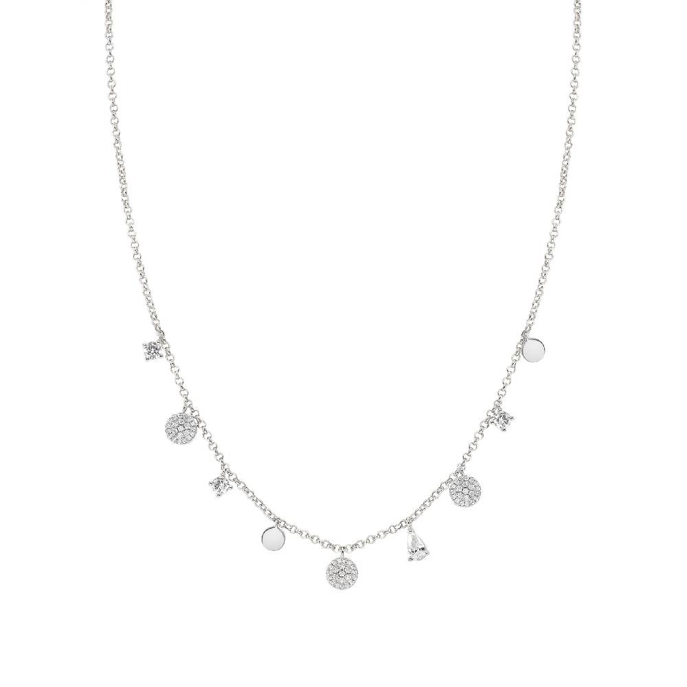 Nomination Collana Lucentissima Mix Pendenti Tondi E Cubic Zirconia