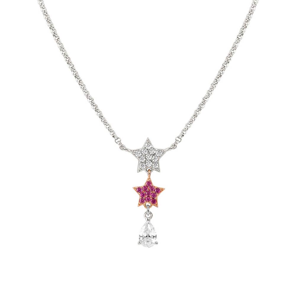 Nomination Collana Lucentissima Stelle e Cubic Zirconia a goccia