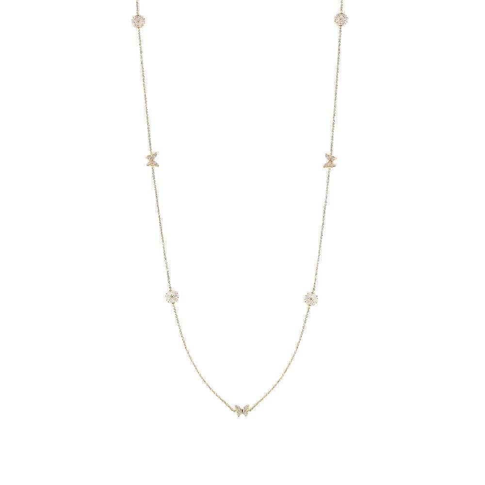 Nomination Collana Lunga Sweetrock Nature In Argento