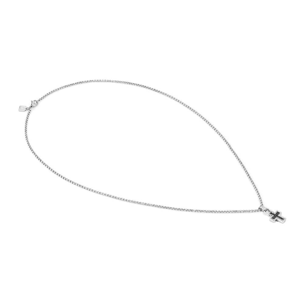 Nomination Collana Manvision Con Croce E Pietre Nere