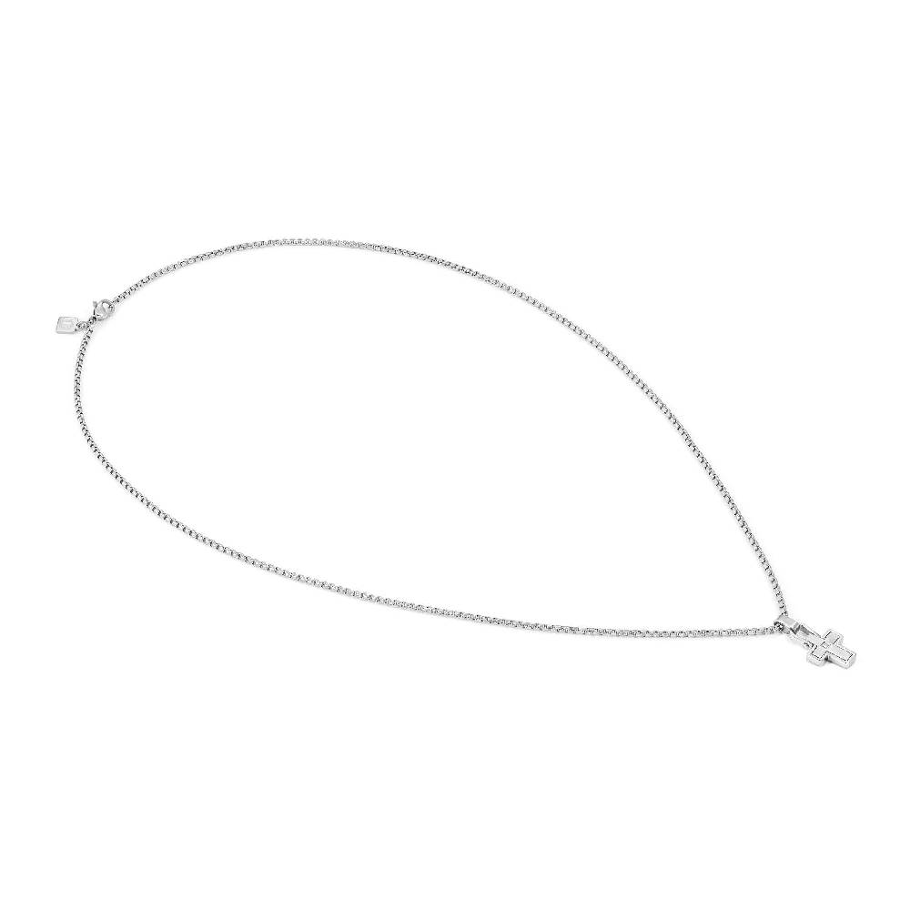 Nomination Collana ManVision Con Pendente Croce E Zircone