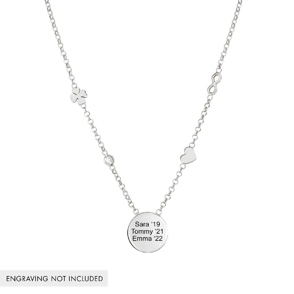 Nomination Collana Messaggi D'amore Tondo Incidibile E Mix Simboli