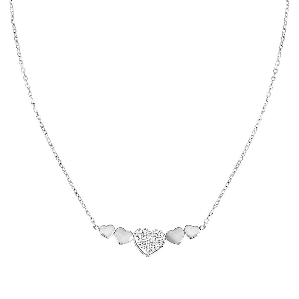 Nomination Collana misstrendy con cuore e cubic zirconia