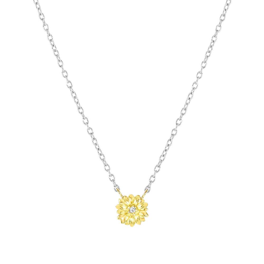 Nomination Collana MyTreasure Fiore in Oro e Diamanti