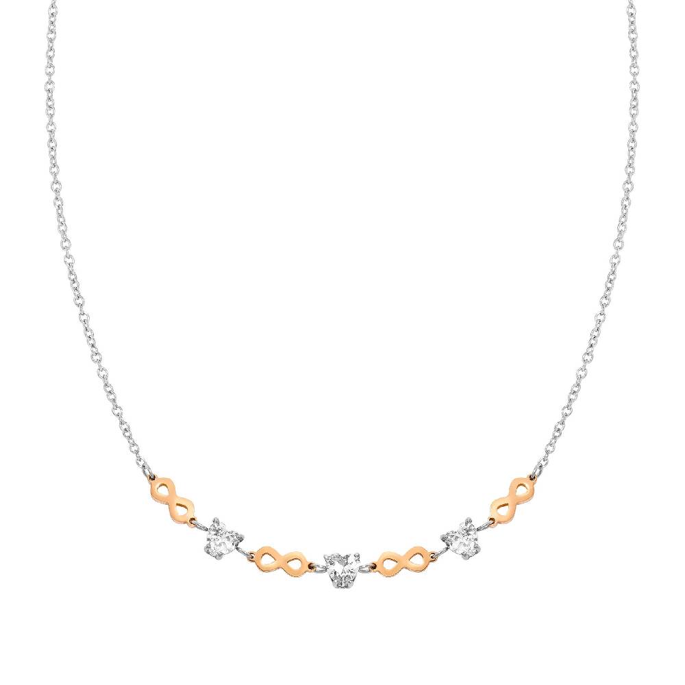 Nomination Collana Principessina Pietre Bianche E Infinito