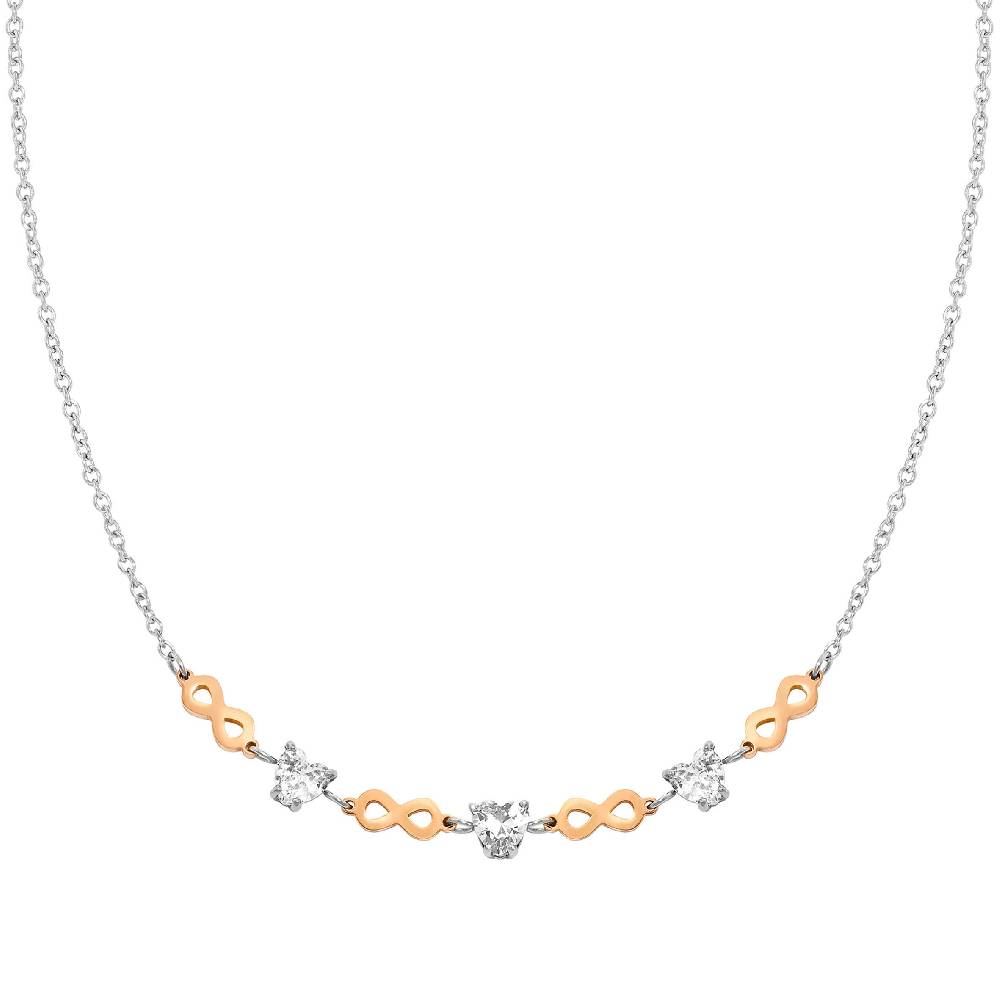 Nomination Collana Principessina pietre bianche e infinito