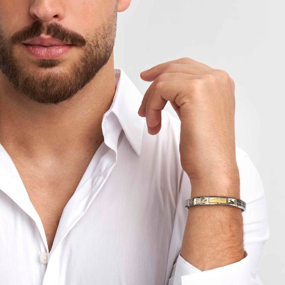 Nomination Doppio Link Composable Classic Placca Incisibile In Oro