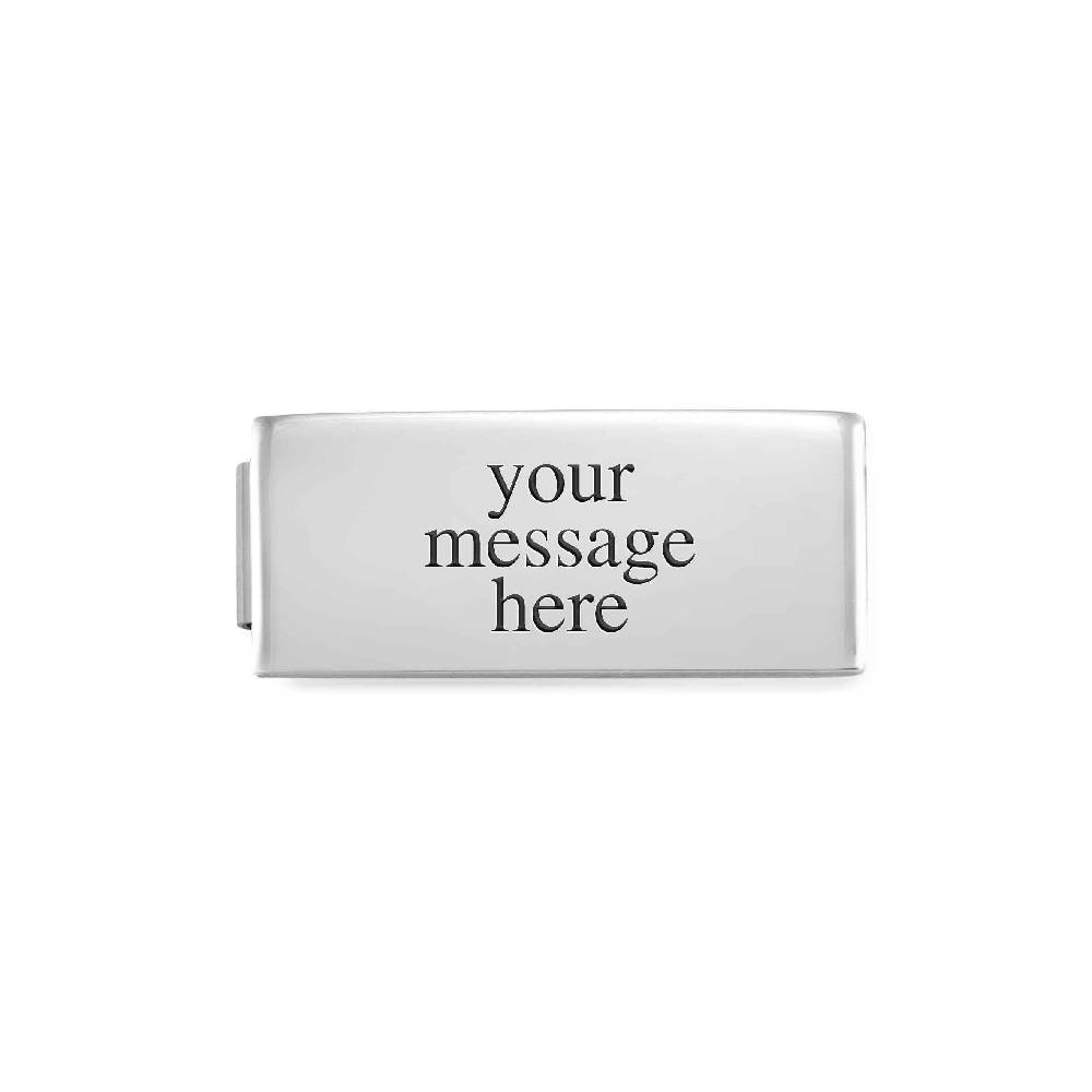 Nomination Doppio Link Composable GLAM Placca Liscia