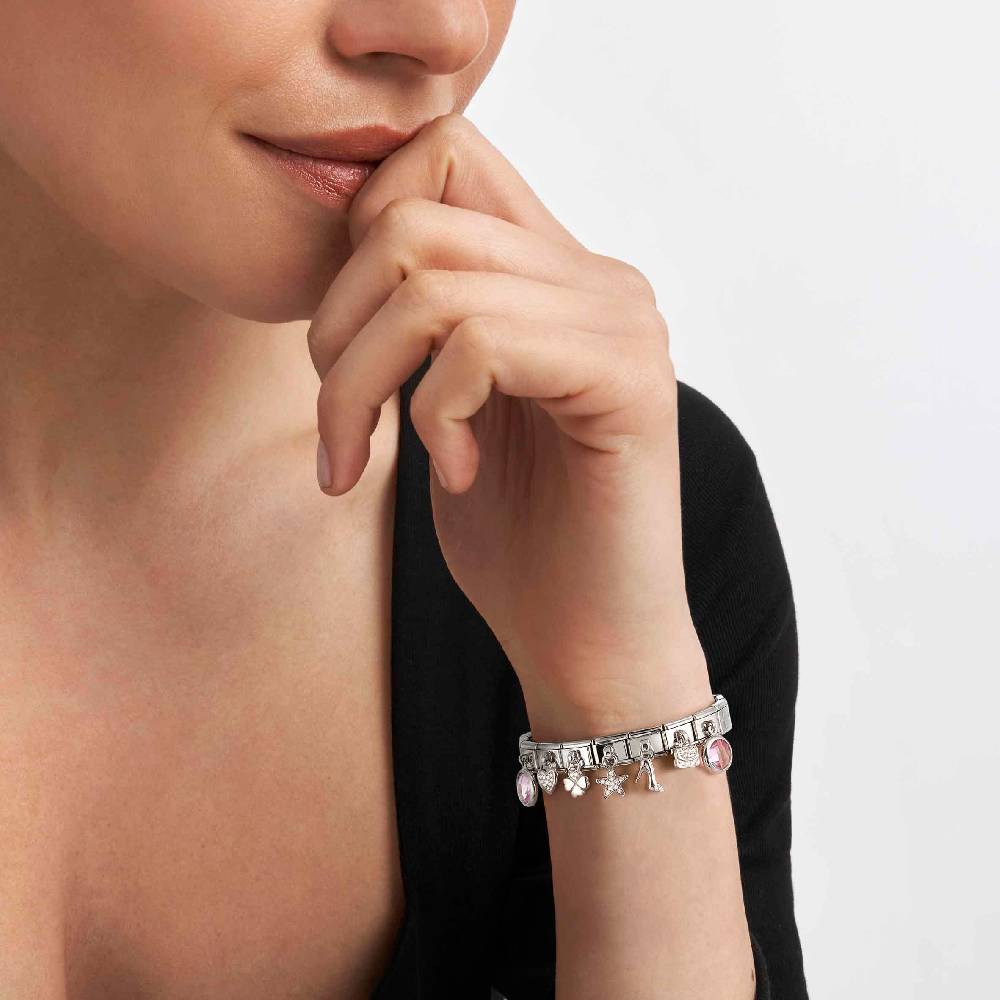 Nomination Link Composable Classic Tondo Pendente In Argento