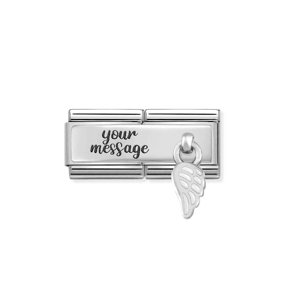 Nomination Link Doppio Composable Classic Incisione Ala