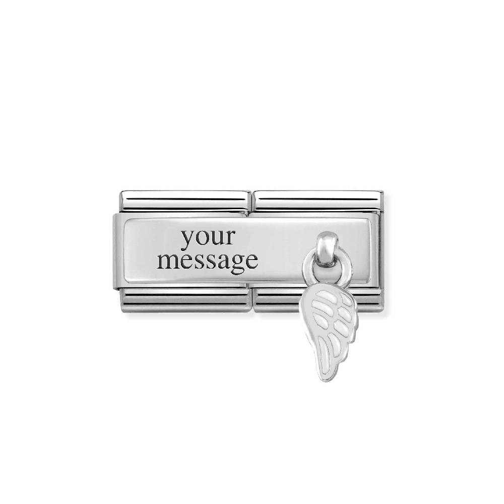 Nomination Link Doppio Composable Classic Incisione Ala