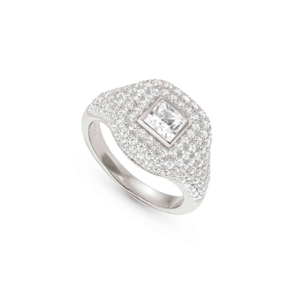 Nomination Anello Domina con Quadrato e Zirconi