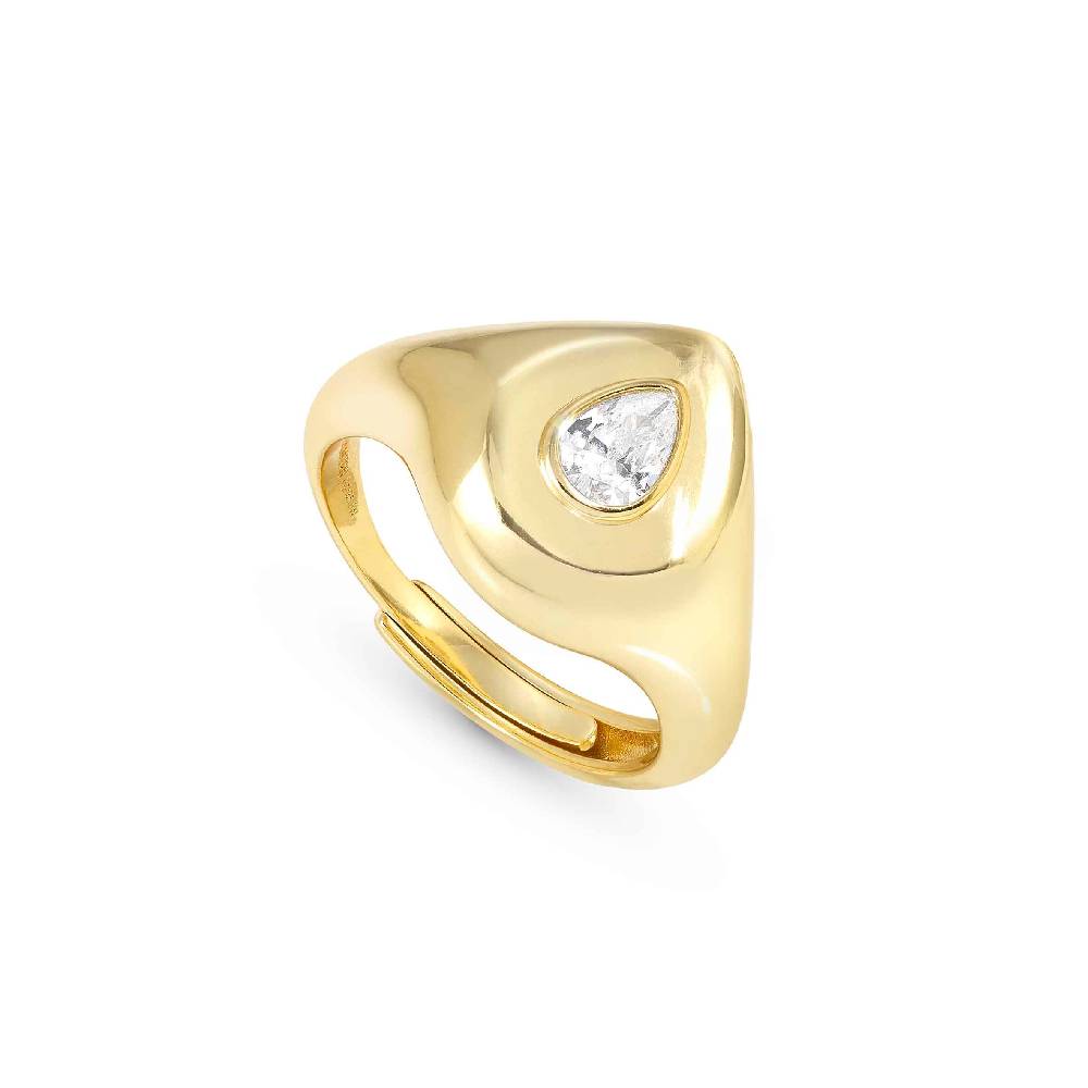 Nomination Anello Domina in oro con Goccia
