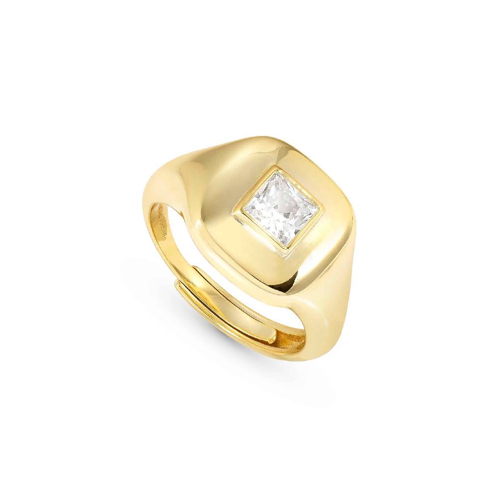 Nomination Anello Domina in oro con Quadrato